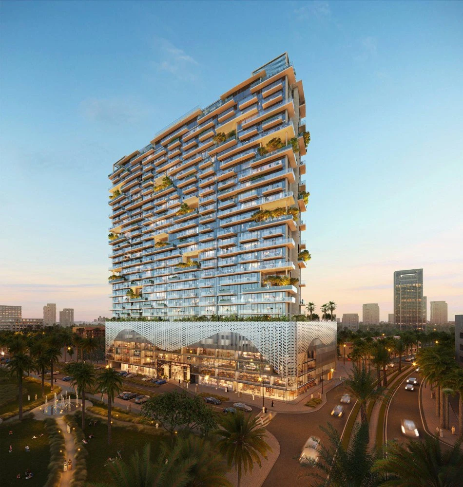 Новая резиденция One Park Central с бассейнами, коворкингом и круглосуточной охраной, JVC, Дубай, ОАЭ