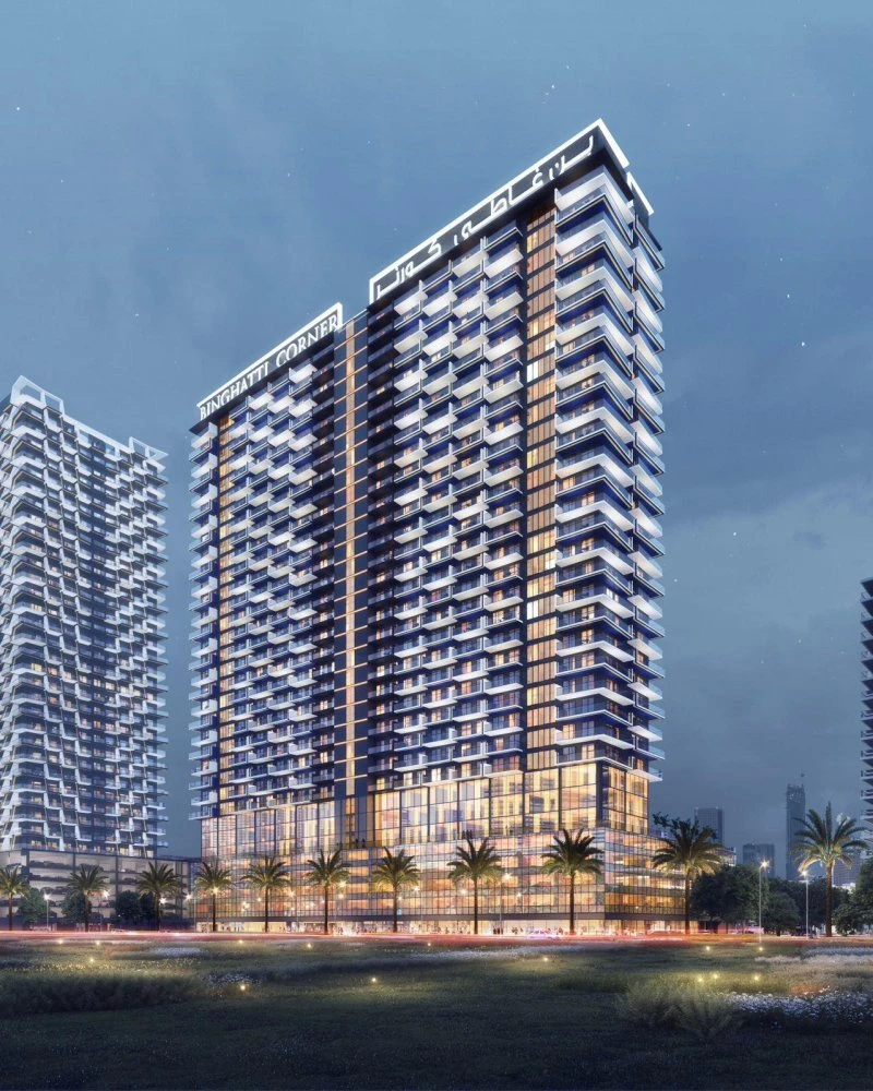 Современная резиденция Corner с бассейнами и спа-зоной рядом с Дубай Марина, JVC, Дубай, ОАЭ