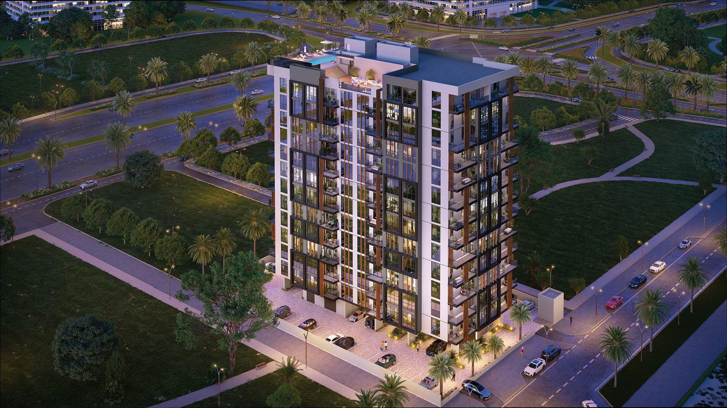 Новая резиденция A99 с бассейном и зоной отдыха, Dubai Land, Дубай, ОАЭ