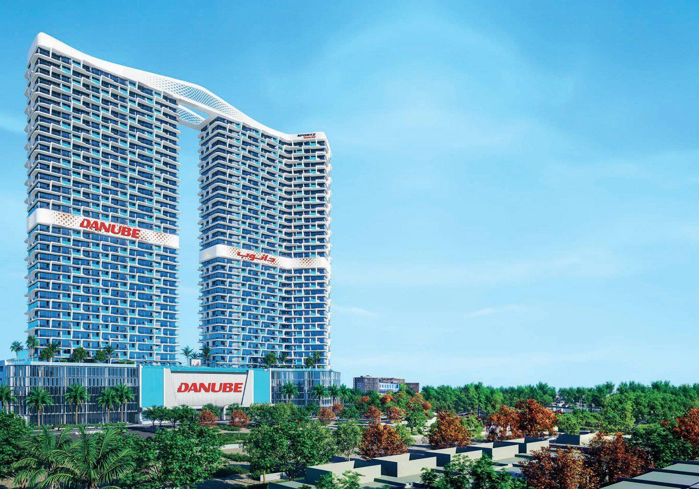 Новая резиденция Sportz с бассейнами, спа и бизнес-центром, Dubai Sports City, Дубай, ОАЭ