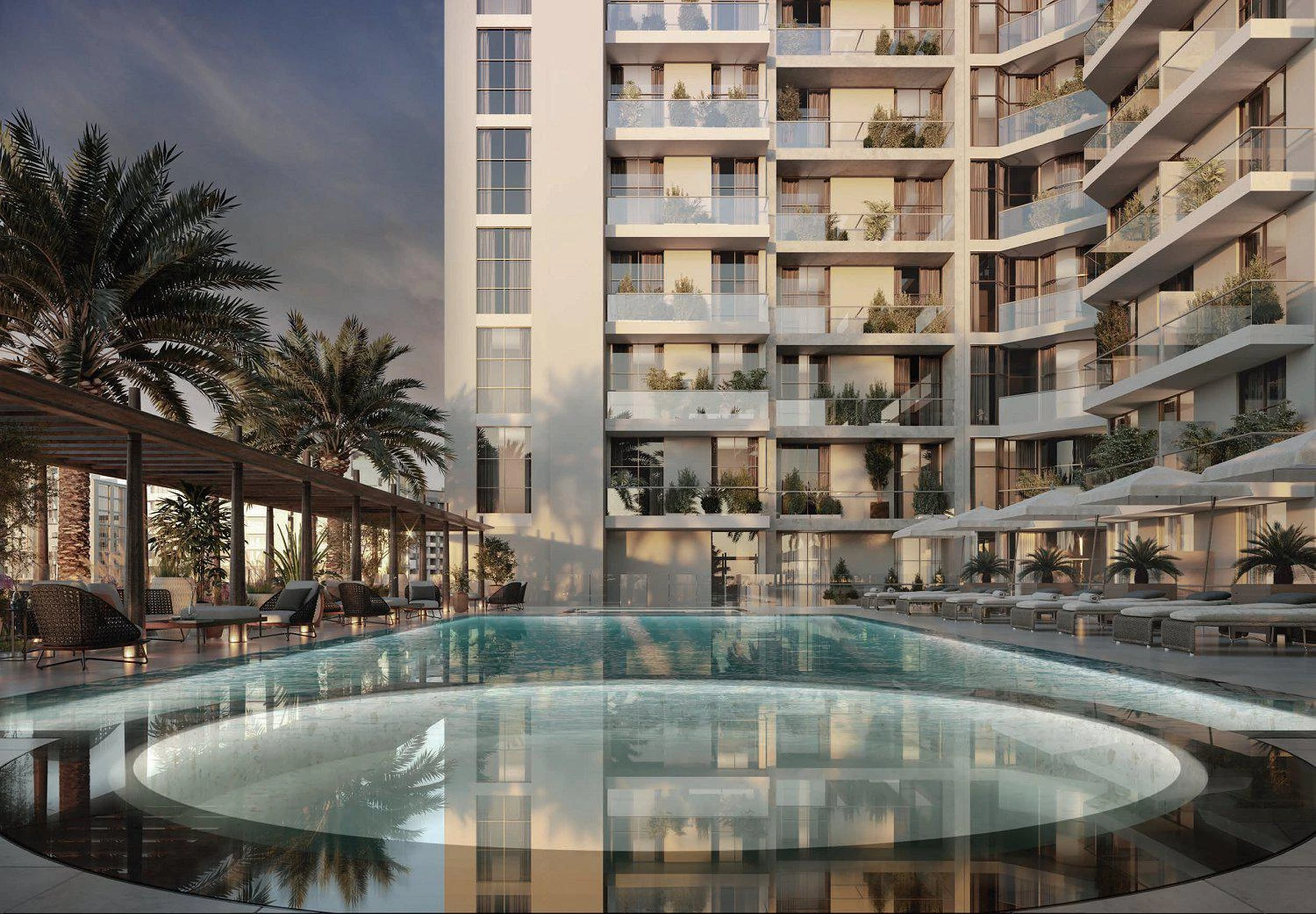 Новая резиденция PLAZA с ресторанами и спа-центром в одном из самых популярных и живописных районов Jebel Ali Village, Дубай, ОАЭ