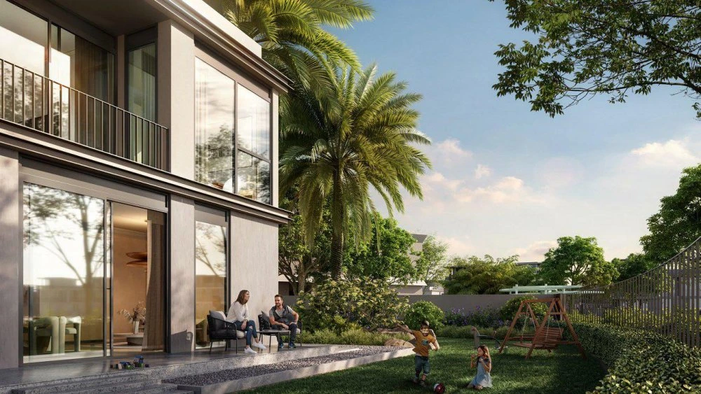 Новый комплекс таунхаусов The valley 2 — Velora с садами и рекой, Дубай, ОАЭ