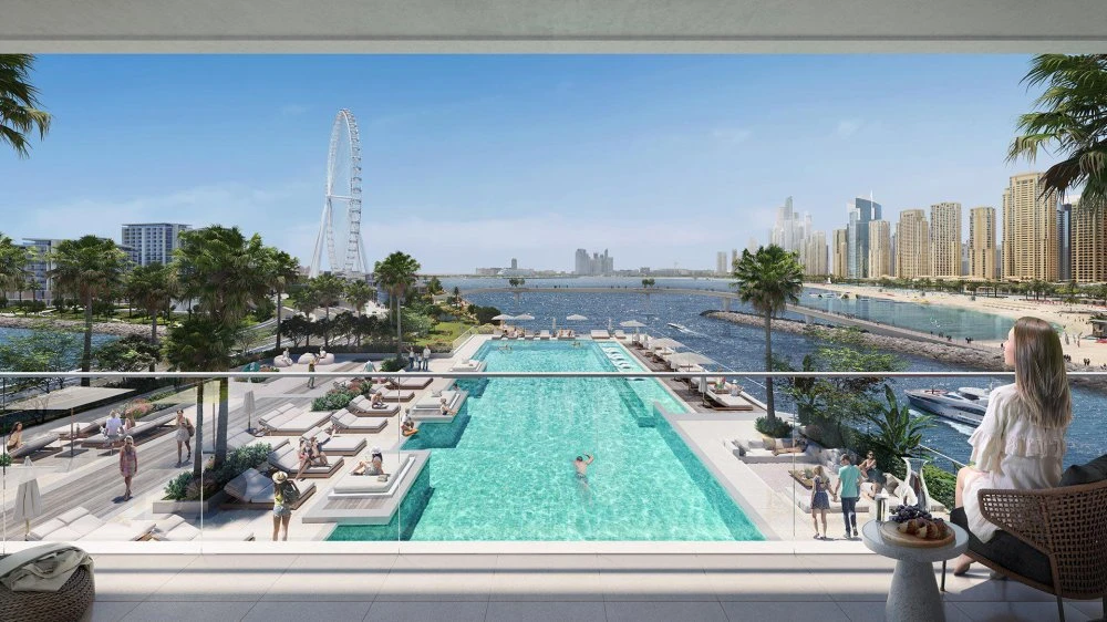 Четырёхкомнатная новая квартира в прибрежном комплексе премиум класса BlueWaters Bay с уникальным расположением, район JBR, Дубай, ОАЭ