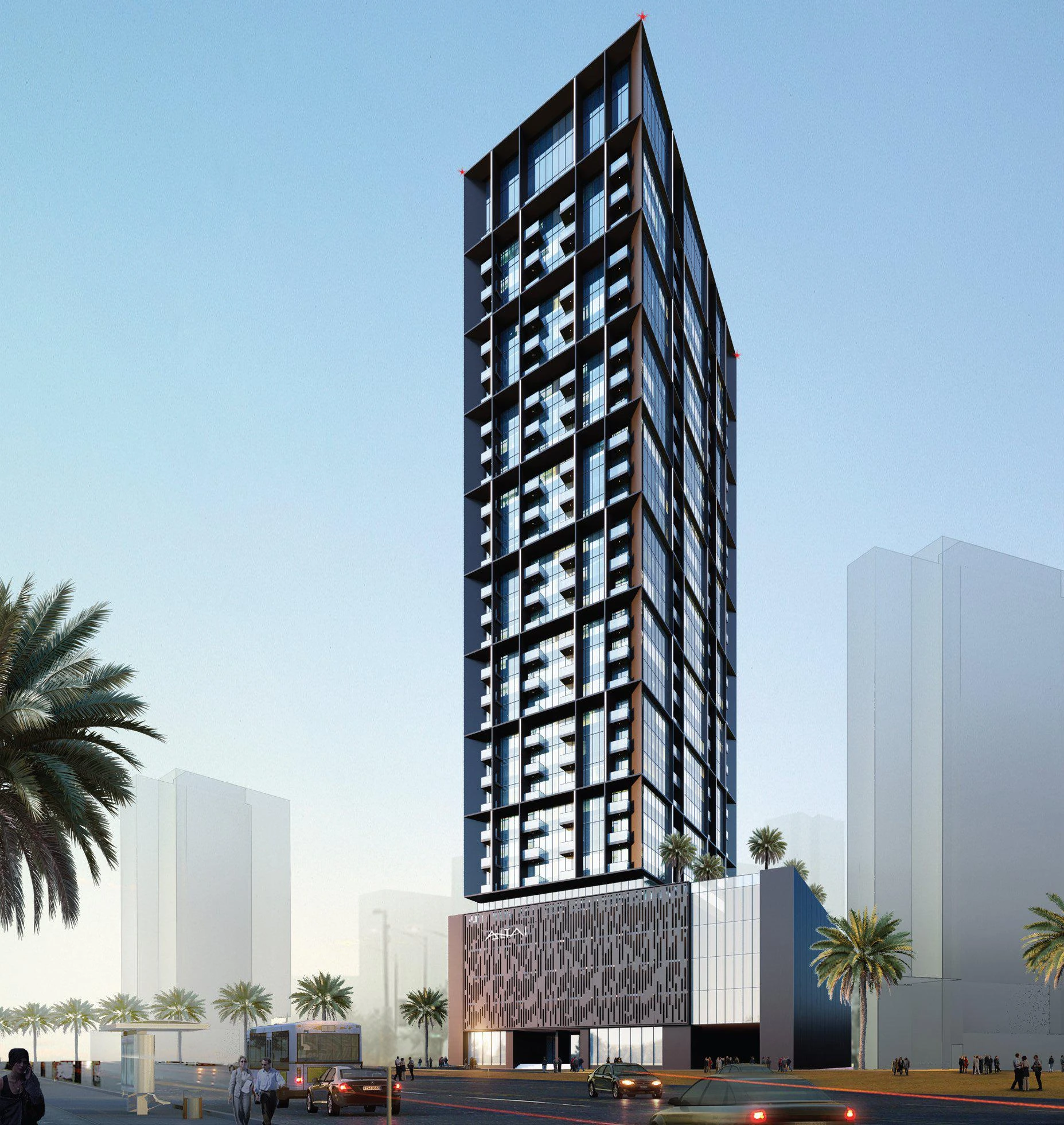 Комплекс меблированных апартаментов Altai Tower с бассейном и тренажерным залом, JVT, Дубай, ОАЭ