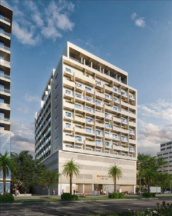 Резиденция Prime Tower с бассейном и зоной отдыха рядом с парками, JVC, Дубай, ОАЭ