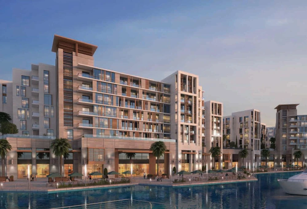 Новая малоэтажная резиденция Wharf Tower с бассейном, садом и круглосуточной охраной рядом со станцией метро, Jaddaf Waterfront, Дубай, ОАЭ