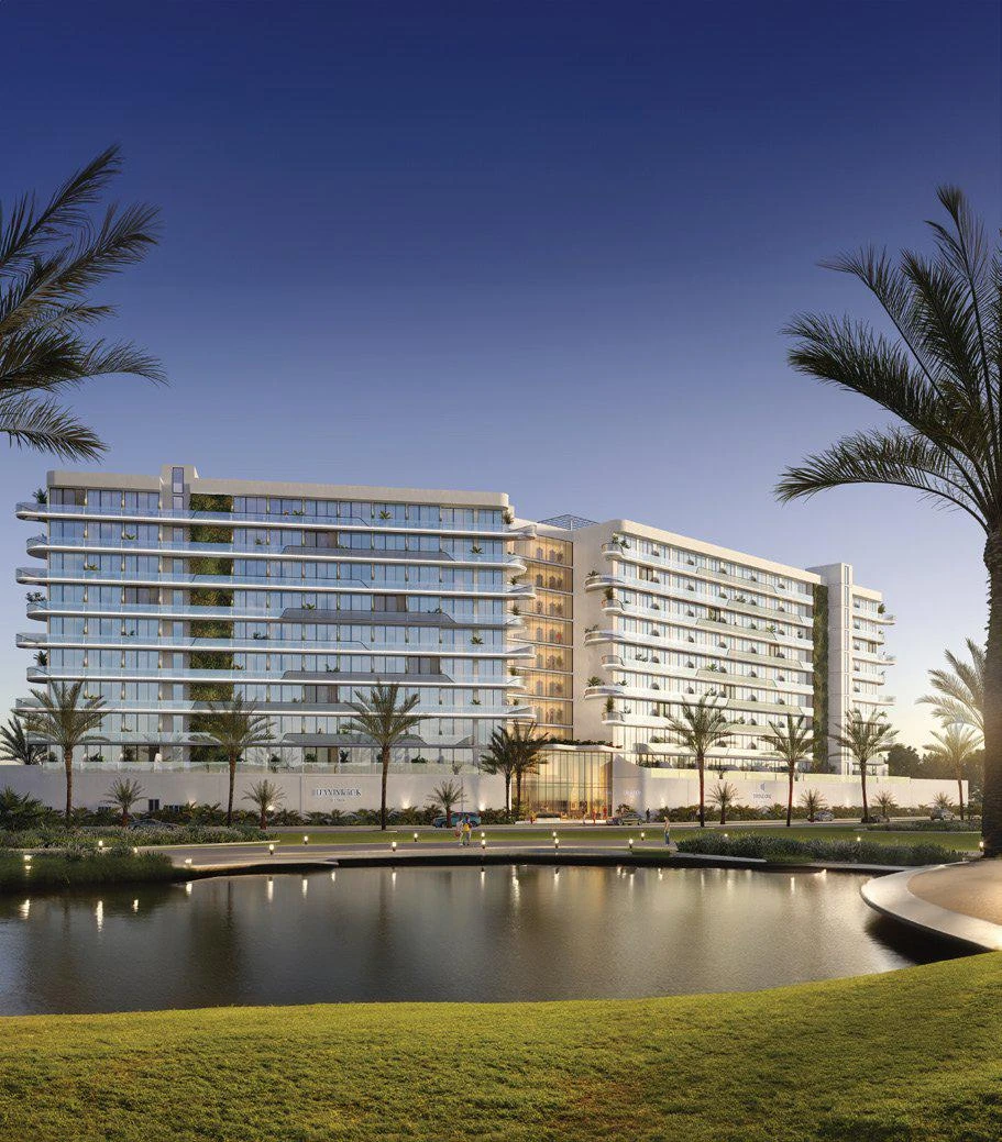 Новая резиденция Hammock Park с бассейнами, лагуной и песчаным пляжем, Wasl Gate, Дубай, ОАЭ