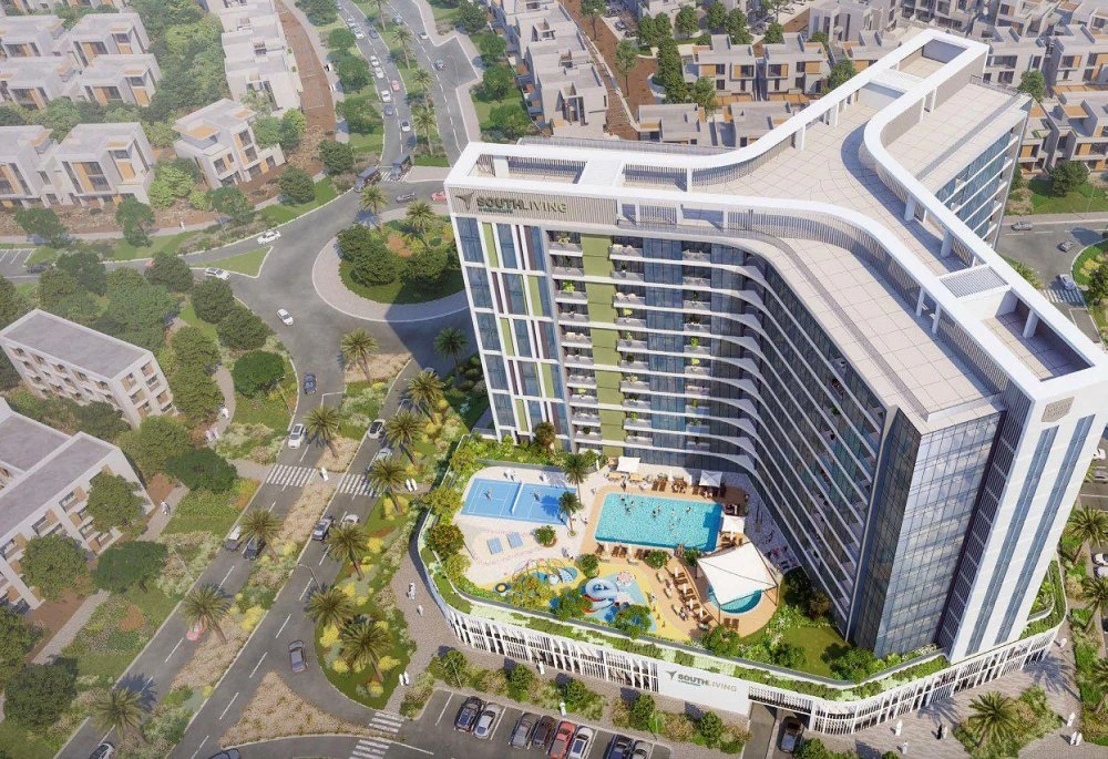 Новая резиденция South Living Luxury с бассейнами и зеленой зоной рядом с аэропортом, Dubai South, Дубай, ОАЭ