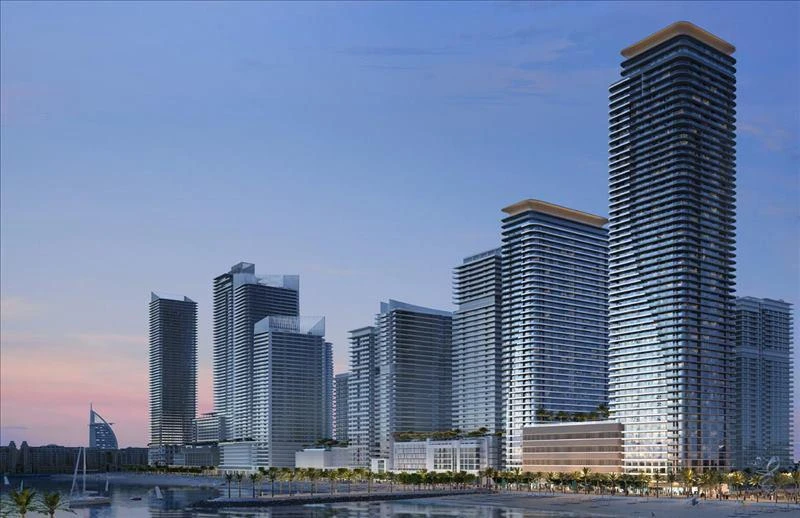 Современная резиденция Seapoint с пляжем и выходом на набережную, Emaar Beachfront, Дубай, ОАЭ