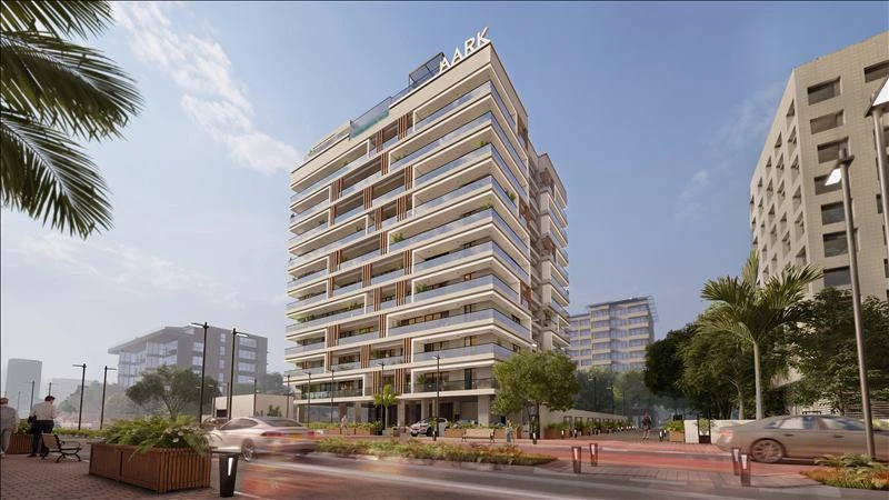 Новая резиденция Aark Residences с бассейном и круглосуточной охраной в центре Дубая, Dubai Land Residence, ОАЭ