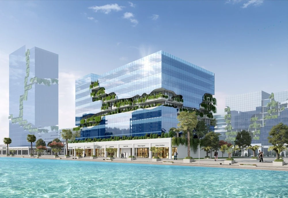 Современная резиденция Riviera IV с бассейном, зелеными зонами и живописным видом в районе MBR City, ОАЭ