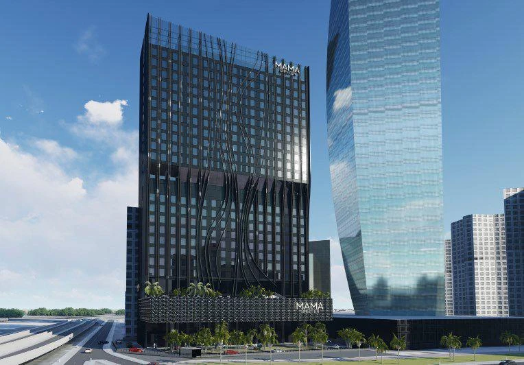 Меблированные апартаменты с полным обслуживанием в новой резиденции Mama Shelter Residence, район Business Bay, Дубай, ОАЭ