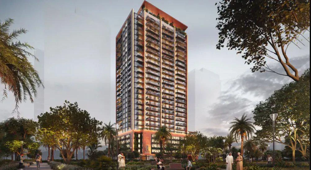 Новые квартиры в жилом комплексе Hadley Heights с широким спектром услуг, Джумейра Вилладж Серкл, Дубай, ОАЭ