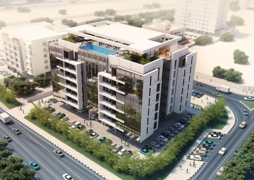 Новая резиденция Cresswell Residences с бассейном и садом рядом с аэропортом, Dubai South, Дубай, ОАЭ