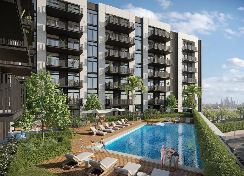 Новая резиденция Rosemont Residences с бассейном и панорамным видом, JVT, Дубай, ОАЭ