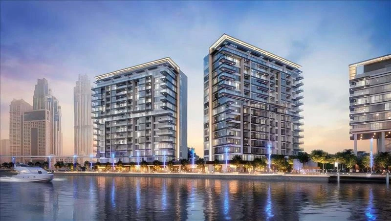 Новая резиденция Canal Front Residences с бассейном на берегу канала, в районе Al Wasl, Дубай, ОАЭ