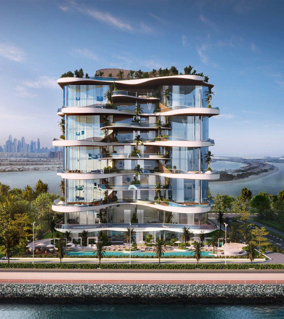 Элитная резиденция One Crescent Palm с круглосуточной охраной, пляжем и спа-центром, Palm Jumeirah, Дубай, ОАЭ