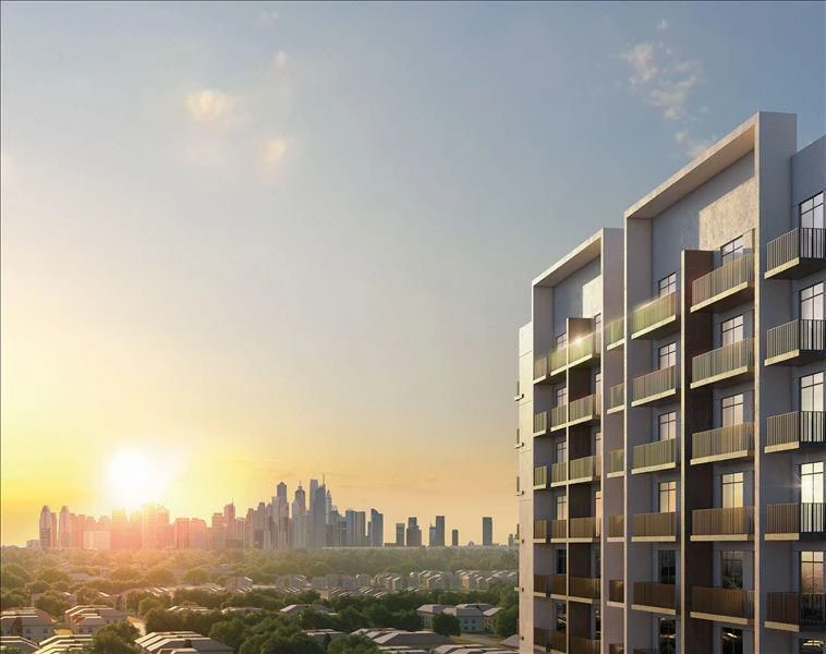 Современная резиденция Amber с бассейнами и ресторанами рядом с автомагистралью и станцией метро, район Jebel Ali Village, Дубай, ОАЭ