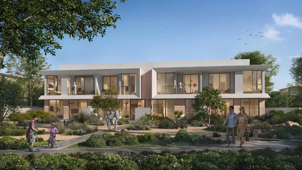 Новый комплекс таунхаусов The valley 2 — Venera с детскими площадками и зонами отдыха, Дубай, ОАЭ