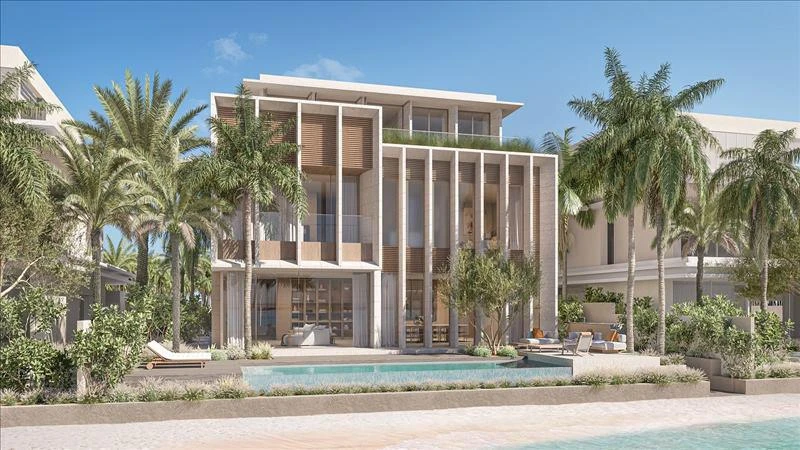 Новый комплекс уникальных вилл Beach villa на берегу моря, Palm Jebel Ali, Дубай, ОАЭ