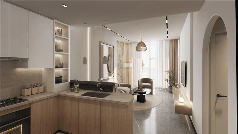 Новая резиденция Samana Portofino с бассейнами и зоной отдыха, Dubai Production City, Дубай, ОАЭ