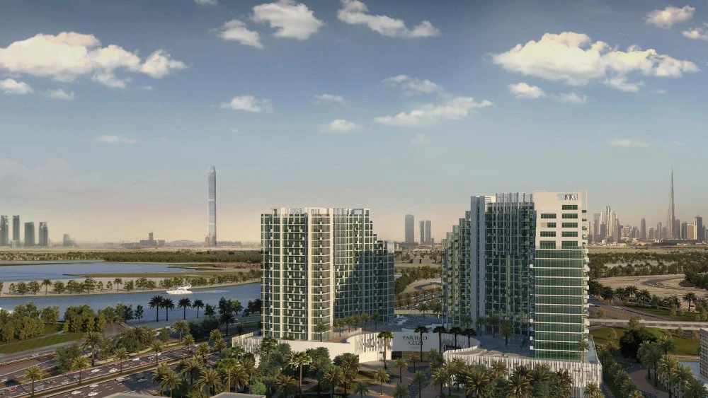 Современный жилой комплекс Creek Views 2 рядом с торговыми центрами, магазинами и станцией метро, Al Jaddaf, Дубай, ОАЭ