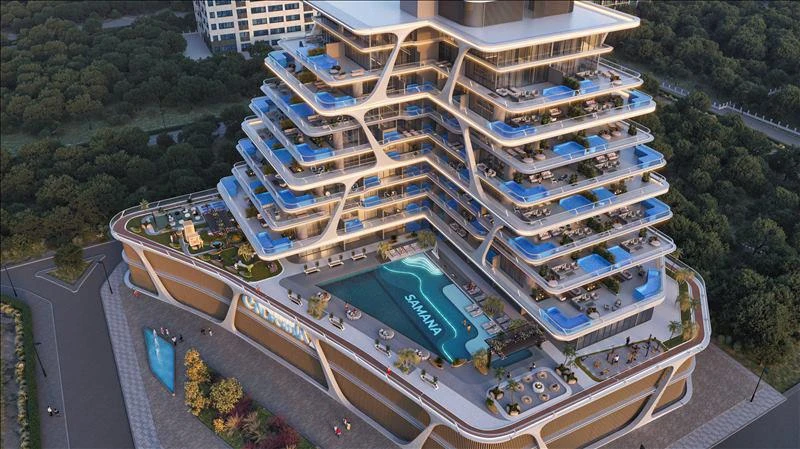 Новый комплекс апартаментов с собственными бассейнами California 2 рядом с гольф-клубом и Дубай Марина, Jebel Ali Village, Дубай, ОАЭ