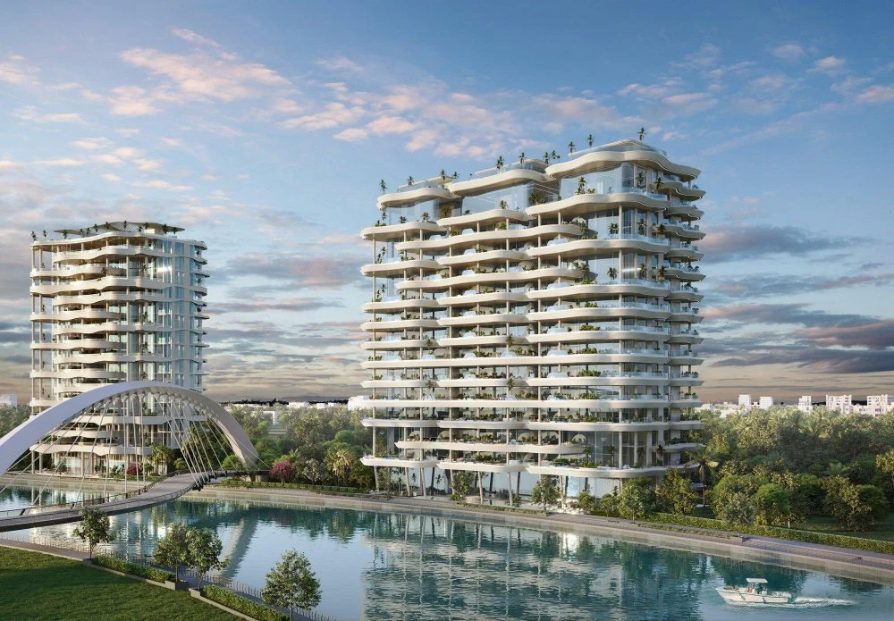 Новая элитная резиденция Casa Canal с бассейном, спа-центром и круглосуточной охраной, Safa Park, Дубай, ОАЭ