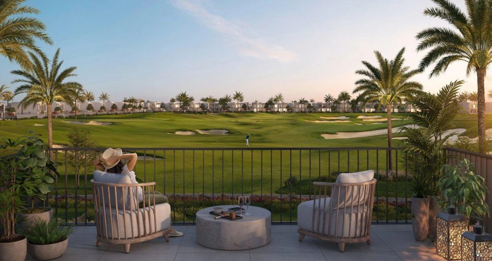 Новый комплекс вилл Fairway Villas 2 с бассейнами и полем для гольфа рядом с аэропортом, Emaar South, Дубай, ОАЭ