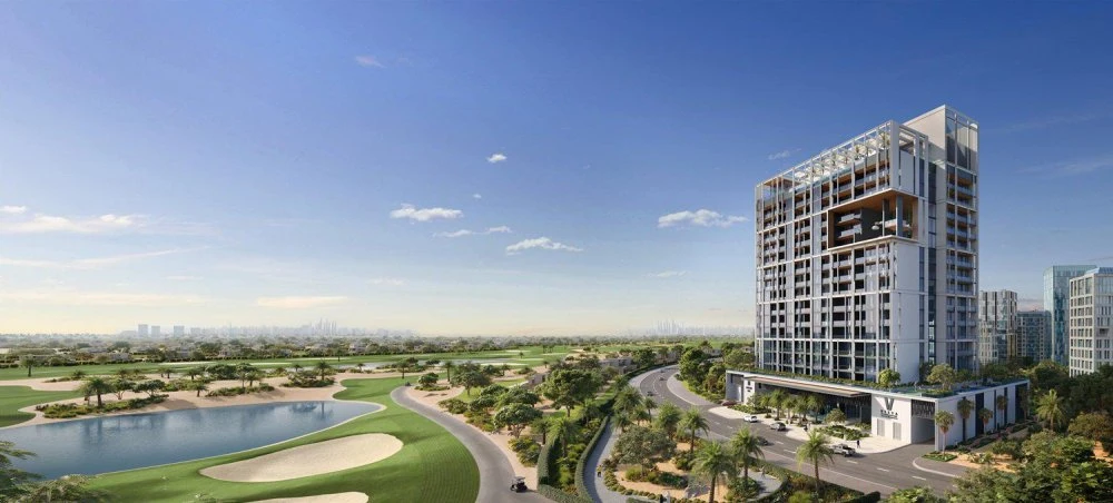 Новая резиденция Vista с бассейном, зелеными зонами и кинотеатром, Dubai Sports city, Дубай, ОАЭ