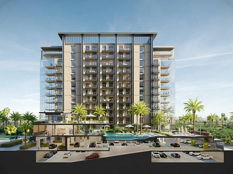 Новая резиденция KENSINGTON WATERS с бассейнами, зонами отдыха и парком, Nad Al Sheba 1, Дубай, ОАЭ