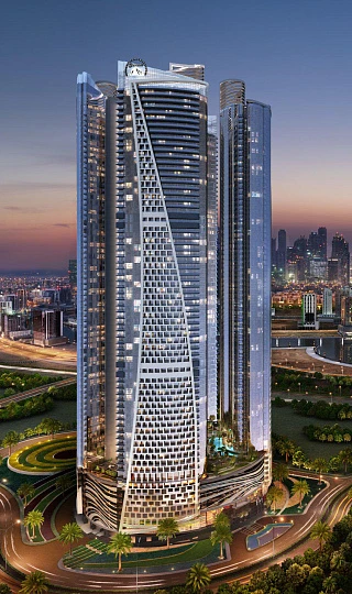 Комплекс DAMAC Towers by Paramount Hotels & Resorts с видом на город, в популярном туристическом районе, Business Bay, Дубай, ОАЭ