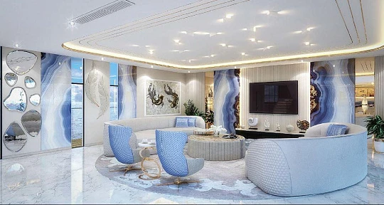Новый уникальный комплекс вилл среди океана Kempinski Floating Palace (Neptune), Jumeirah, Дубай, ОАЭ