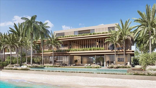 Новый комплекс вилл у воды с бассейном и видом на море Coral villas, Palm Jebel Ali, Дубай, ОАЭ