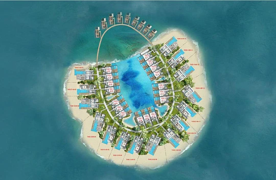 Виллы в немецком стиле, рядом с пляжем и лагуной, The World Islands, Дубай, ОАЭ