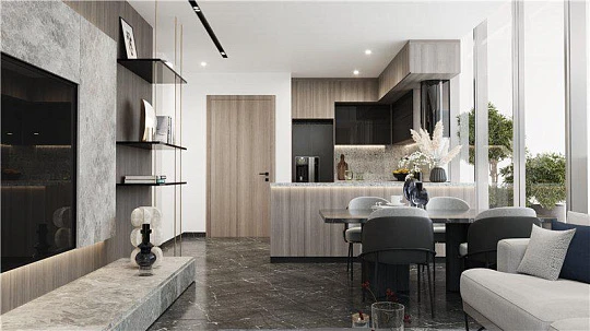 Новая резиденция Mykonos Signature с бассейнами и зеленой зоной рядом с достопримечательностями, Al Barsha, Дубай, ОАЭ