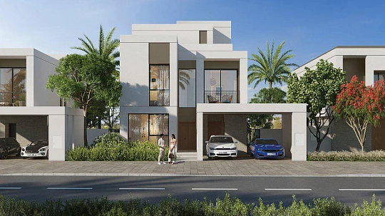Новый комплекс вилл Fairway Villas 2 с бассейнами и полем для гольфа рядом с аэропортом, Emaar South, Дубай, ОАЭ