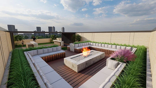 Жилой комплекс The Residences с бассейном и полем для гольфа, JVC, Дубай, ОАЭ