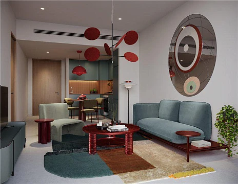 Новая высотная резиденция The Edge с бассейнами и панорамным видом рядом с достопримечательностями, Business Bay, Дубай, ОАЭ