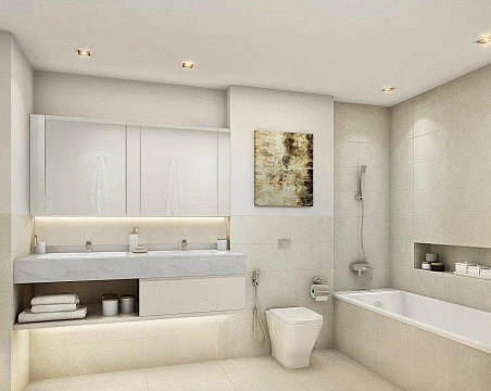 Элитные апартаменты с панорамным видом в резиденции Creekside 18 с бассейнами и тренажерным залом рядом с гаванью, Dubai Creek Harbour, ОАЭ