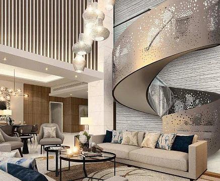Резиденция J One с садами и рестораном, Downtown Dubai, ОАЭ