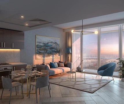 Жилой комплекс Riviera I с видом на набережную в районе MBR City, ОАЭ