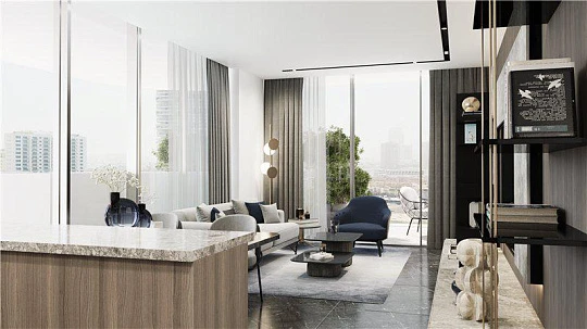 Новая резиденция Mykonos Signature с бассейнами и зеленой зоной рядом с достопримечательностями, Al Barsha, Дубай, ОАЭ