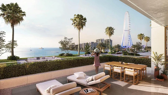 Четырёхкомнатная новая квартира в прибрежном комплексе премиум класса BlueWaters Bay с уникальным расположением, район JBR, Дубай, ОАЭ