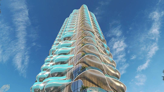 Новый высотный комплекс апартаментов с собственными бассейнами Volga Tower, JVT, Дубай, ОАЭ