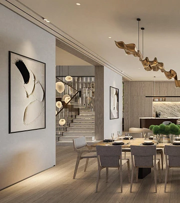 Новый комплекс вилл Ayla (Serenity Mansions) с собственным пляжем, Tilal Al Ghaf, Дубай, ОАЭ