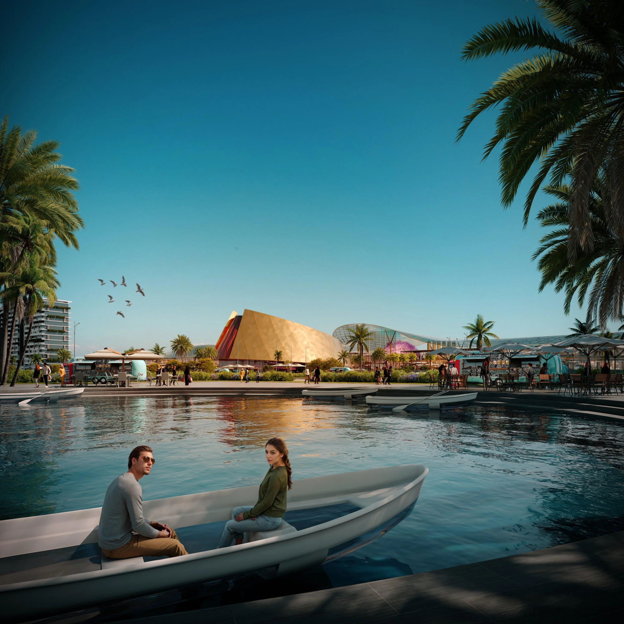 Жилой мегакомплекс с новым оперным театром и развитой инфраструктурой, рядом с лагунами и пляжем, Dubai South, Дубай, ОАЭ