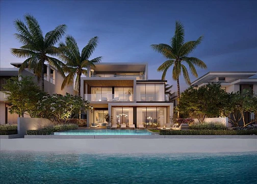 Новый комплекс уникальных вилл Beach villa на берегу моря, Palm Jebel Ali, Дубай, ОАЭ
