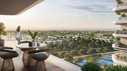 Новая резиденция Elo 2 с бассейном и баром, Damac Hills 2, Дубай, ОАЭ