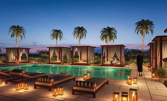 Резиденция премиум класса Candice Acacia с бассейном и спа-центром, Jebel Ali Village, Дубай, ОАЭ